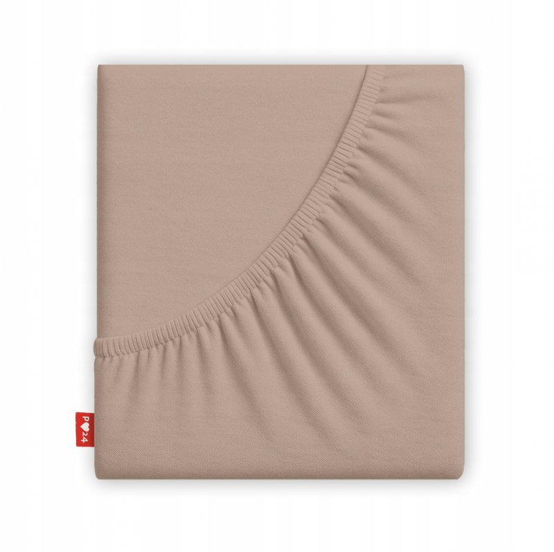 Prześcieradło 80x200 z Gumką GRUBA Bawełna Premium Bok 30 cm Cafe