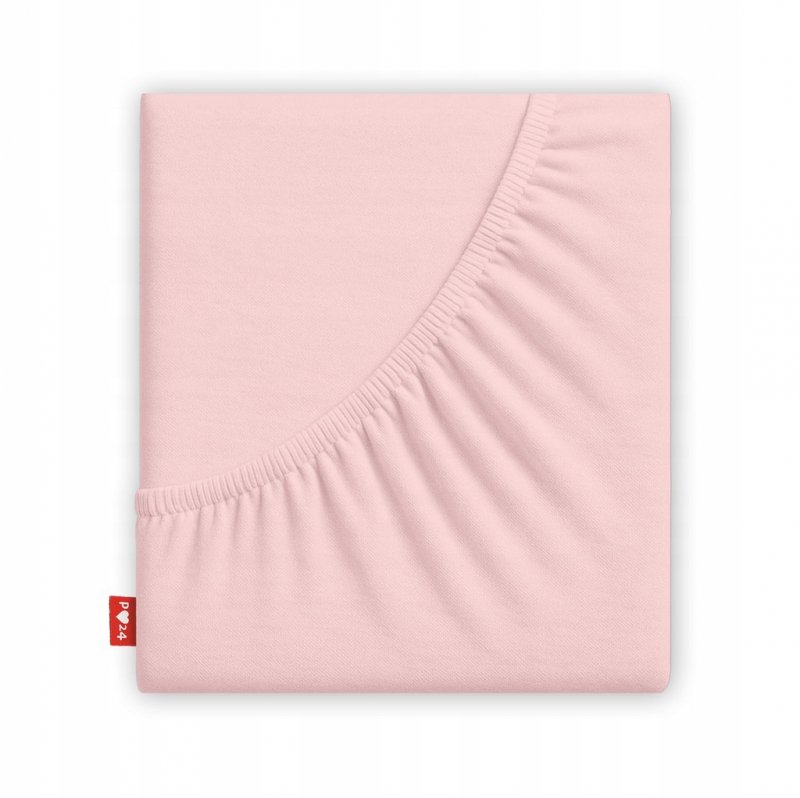 Prześcieradło 80x200 z Gumką GRUBA Bawełna Premium Bok 30 cm Pudrowy róż