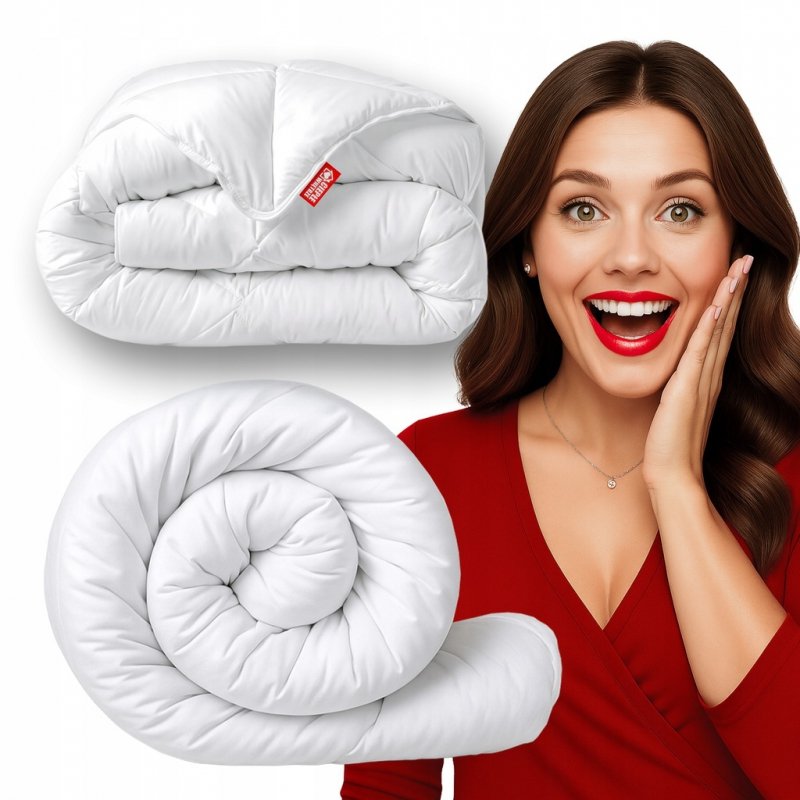 KOŁDRA 160x200 ANTYALERGICZNA CAŁOROCZNA MIKROFIBRA POLSKA MEDYCZNA