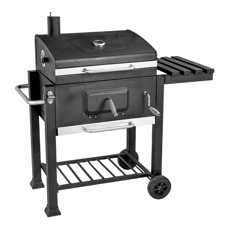 GRILL WĘGLOWY Z KOMINEM I POKRYWĄ MIR4525K Mirpol 42 x 58 cm