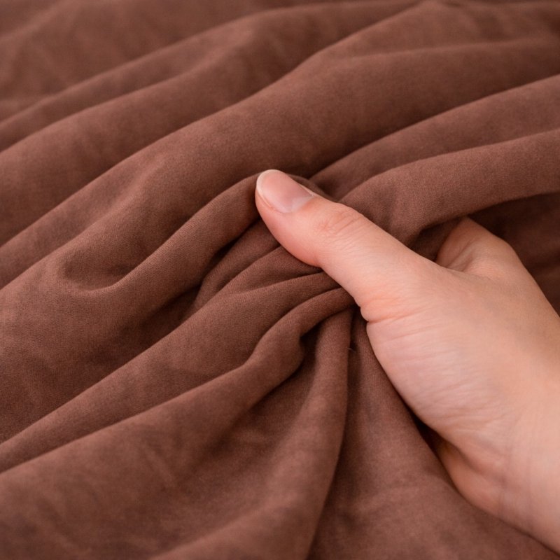 Pościel 160x200 + 2 Poszewki Komplet na Zamek – brąz