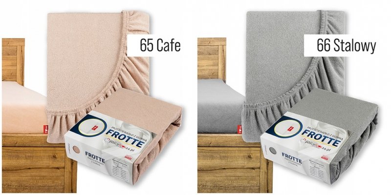 Prześcieradło FROTTE z Gumką 90x200 Bawełna Czesana Bok 30 cm Różne Kolory (WYBIERZ)