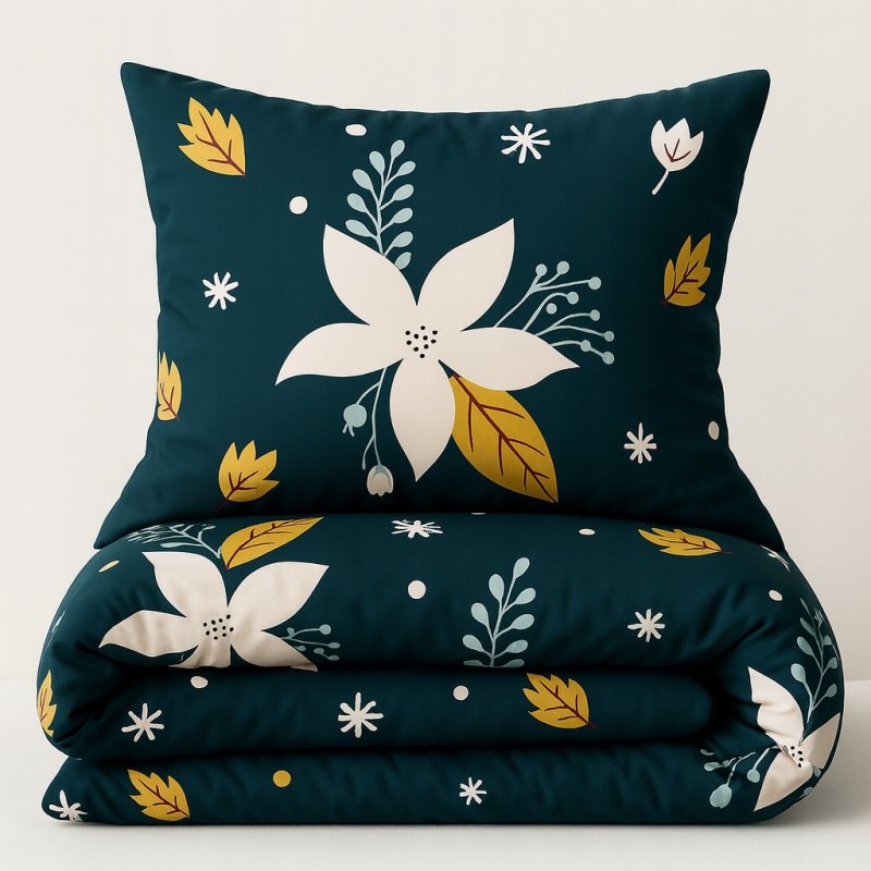 POŚCIEL 200x220 BAWEŁNA KOMPLET POŚCIELI + 2 POSZEWKI + PRZEŚCIERADŁO A-05