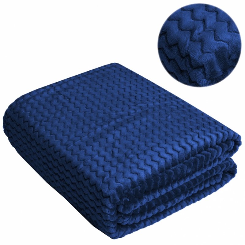 KOC Z MIKROFIBRY 160x200 NARZUTA ZYGZAK