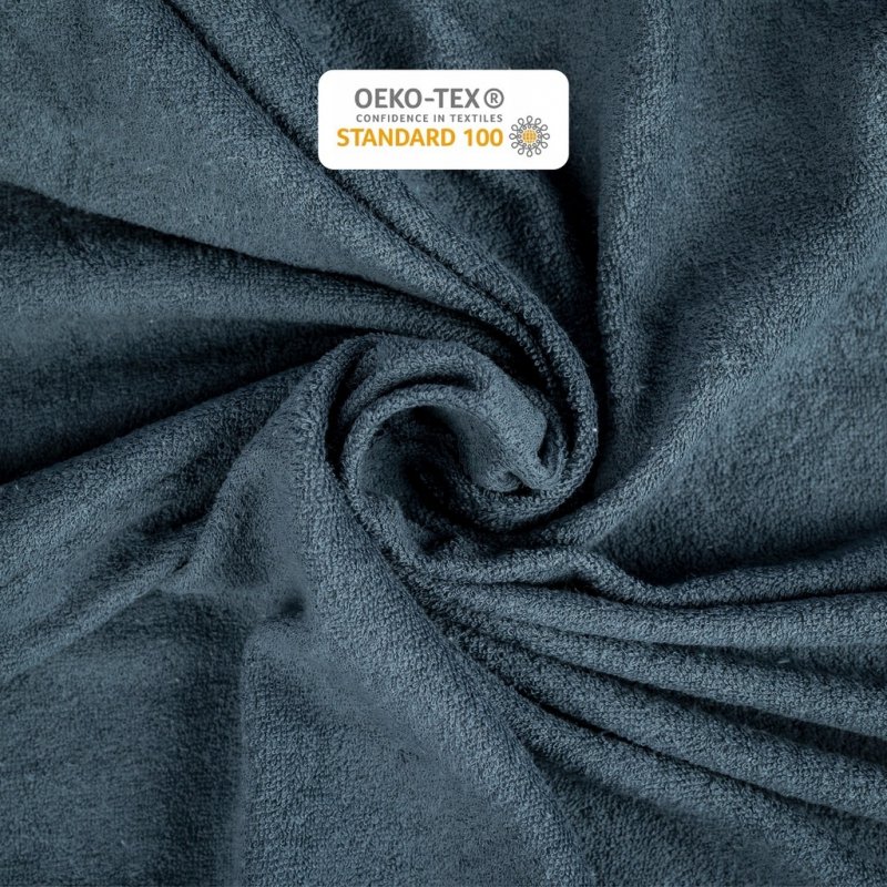 Prześcieradło Frotte z Gumką 80x200 Gruba Bawełna Bok 30 cm popiel ciemny