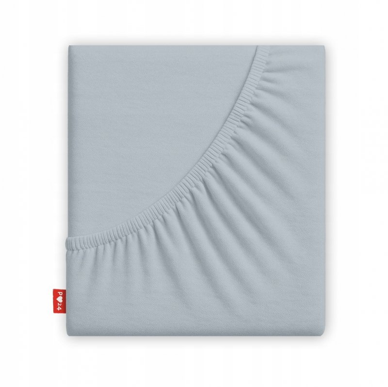 Prześcieradło 220x240 z Gumką GRUBA Bawełna Premium Bok 30 cm Popielaty