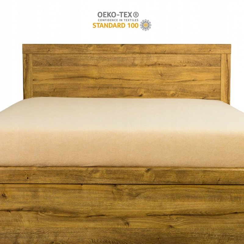 Prześcieradło Frotte z Gumką 200X200 Gruba Bawełna 200g Bok 30 cm beżowy