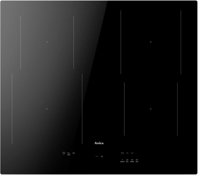 Płyta indukcyjna Amica PIM6540PHTUN 3.0 Ceramiczne - bez szlifu Czarny