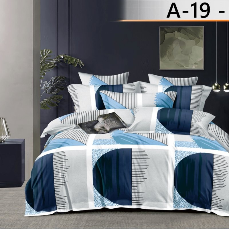 POŚCIEL 160x200 BAWEŁNA KOMPLET POŚCIELI + 2 POSZEWKI + PRZEŚCIERADŁO A-19