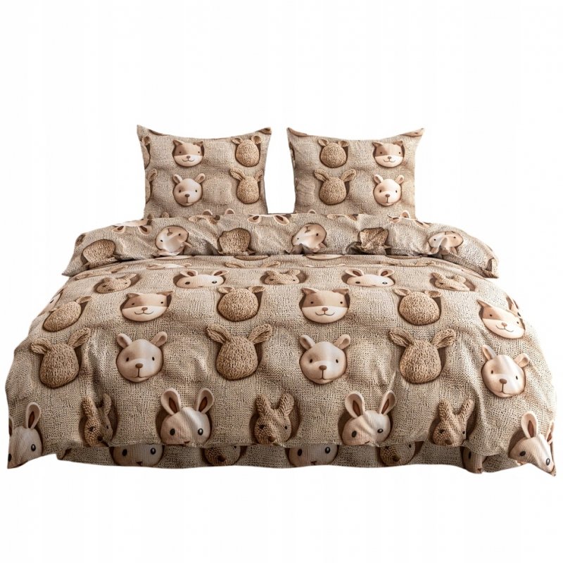 POŚCIEL 140x200 BAWEŁNIANA KOMPLET POŚCIELI + POSZEWKA WZÓR A-3290