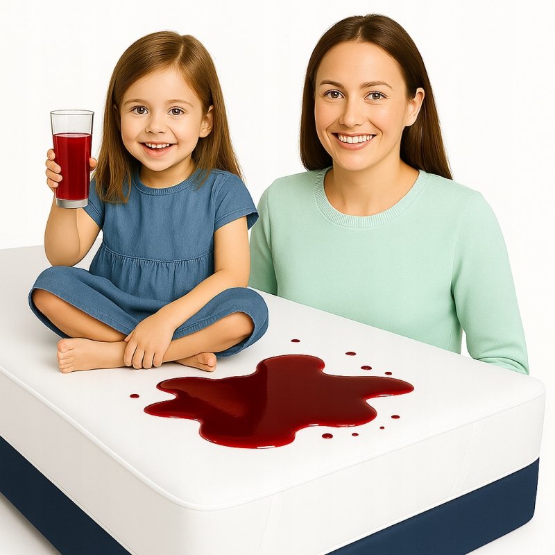 Ochraniacz na materac 90x200 BAWEŁNA WODOODPORNY 90C topper Z GUMKĄ POLSKI