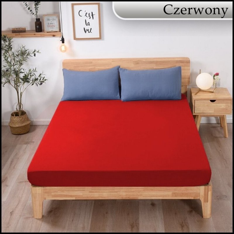  PRZEŚCIERADŁO JERSEY Z GUMKĄ 160x200 cm KWADRAT