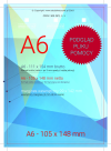ulotka A6, druk pełnokolorowy obustronny 4+4, na papierze kredowym, 300 g, 50 sztuk