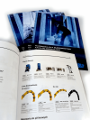 katalog A5, druk pełnokolorowy obustronny 4+4, na papierze kredowym, kreda 130 g, 40 str., 150 sztuk