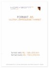 Szablon formatu A5 - netto / brutto. 148 x 210 mm. Plik pdf do pobrania.