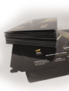 teczka standard, 337 x 477 mm, druk pełnokolorowy jednostronny 4+0, foliowana mat, kreda 350 g, 400 sztuk