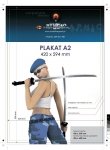 kalendarze planszowe A2 - 250 g, druk jednostronny, pełnokolorowy 4+0, na papierze kredowym, listwy z zawieszką góra dół po krótkim boku, 500 sztuk