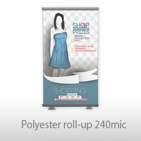 roll-up 120 x 200 cm, druk 4+0, wydruk + urządzenie - 10 szt.