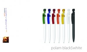 długopis POLAM do nadruku, nadruk Pantone z palety do wyboru 1+0 - 500 sztuk