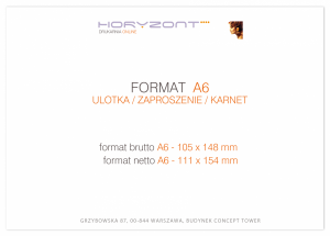 zaproszenie - karta A6, druk dwustronny, kreda 350 g, folia dwustronna - 250 sztuk