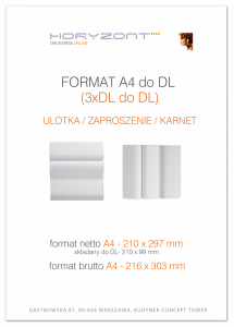 ulotka A4 składana do DL-Z/C, druk pełnokolorowy obustronny 4+4, n papierze kredowym, 170 g, 400 sztuk  