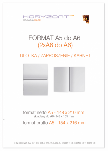 ulotka A5 składana do A6, druk pełnokolorowy obustronny 4+4, na papierze kredowym, 130 g, 2000 sztuk 