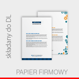 papier firmowy, A4 składany do DL, offset 90 g