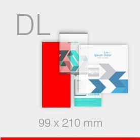 ulotki DL - 99 x 210 mm
