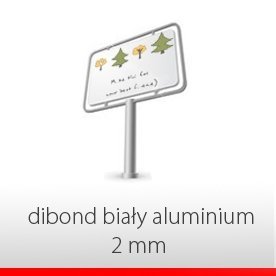 DIBOND BIAŁY 2 mm