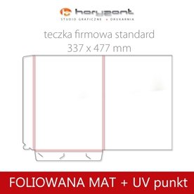 Standard - foliowane mat + lakier UV wybiórczy