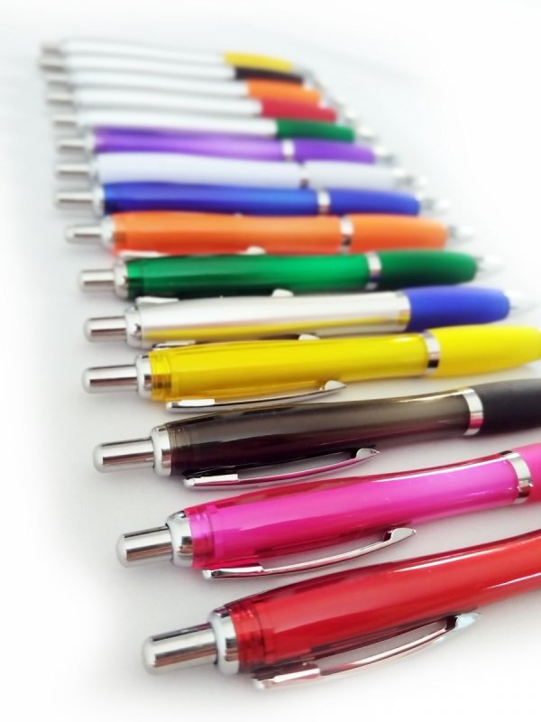 długopis MAXUS WHITE do nadruku, nadruk Pantone z palety do wyboru 1+0 - 200 sztuk