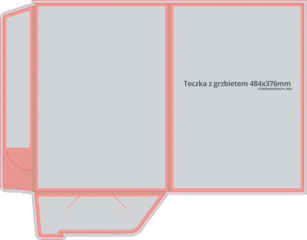 Teczka standard+ VIP HIT , 376 x 484 mm, druk pełnokolorowy jednostronny 4+0, foliowana mat jednostronnie, 350 g, 300 sztuk