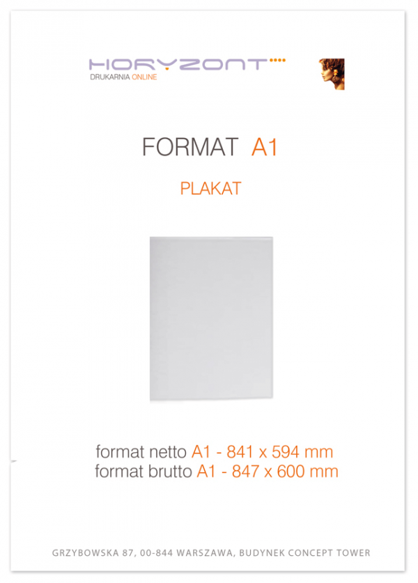 plakat A1, druk UV 4+0, na papierze satynowym - 3 sztuk