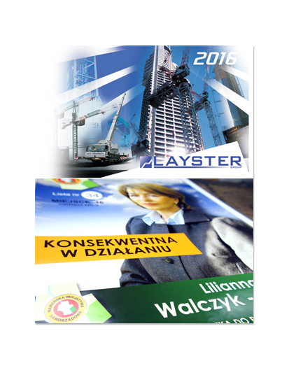 katalog DL, druk pełnokolorowy obustronny 4+4, na papierze kredowym, kreda 170 g, 32 str., 300 sztuk	