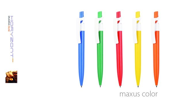 długopis MAXUS COLOR do nadruku,  nadruk Pantone z palety do wyboru 1+0 - 1000 sztuk