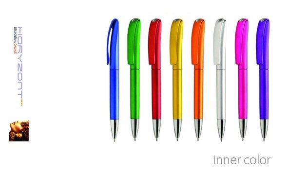 długopis INNER COLOR do nadruku, nadruk Pantone z palety do wyboru 1+0 - 100 sztuk