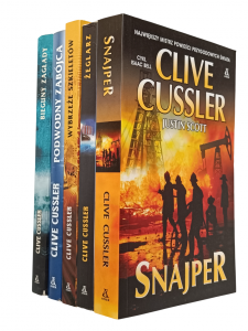 Cussler x5 • Wybrzeże szkieletów - Snajper - Żeglarz i inne | komplet