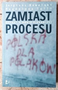 Sergiusz Kowalski, Magdalena Tulli • Zamiast procesu. Raport o mowie nienawiści