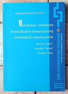 Grażyna Pietrzak Porwisz • Metonimia i metafora w strukturze semantycznej szwedzkich somatyzmów | dedykacja autorska