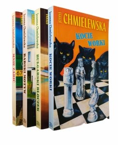 Joanna Chmielewska x4 • Bułgarski bloczek - Kocie worki - Babski motyw - Mnie zabić