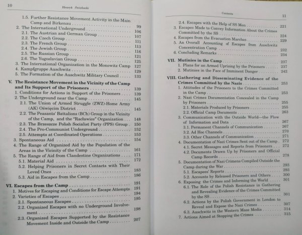 Henryk Świebocki Auschwitz 1940-1945. Central Issues in the History of the Camp. Volume IV: The Resistance Movement