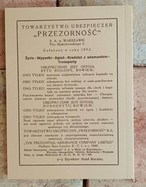 Władysław Zahorski  Przewodnik po Wilnie [reprint 1927]  - okładka
