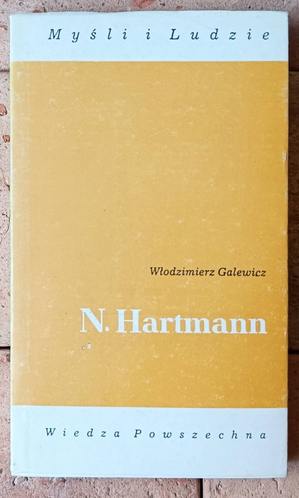 Włodzimierz Galewicz • N. Hartmann - okładka