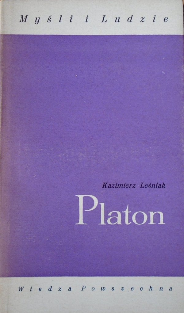 Kazimierz Leśniak • Platon  - okładka