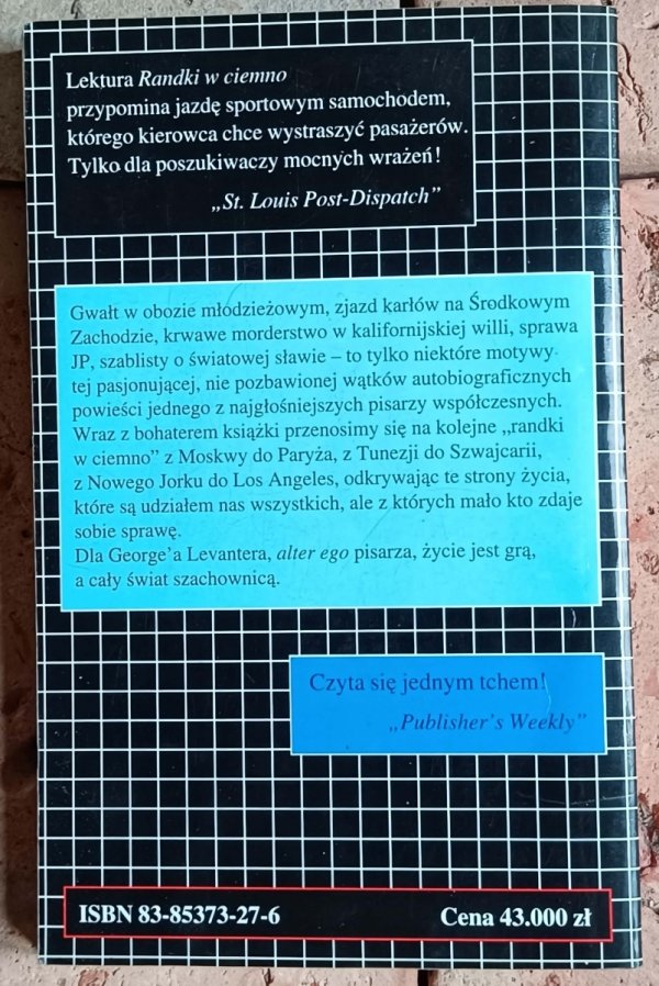 Jerzy Kosiński Randka w ciemno - okładka