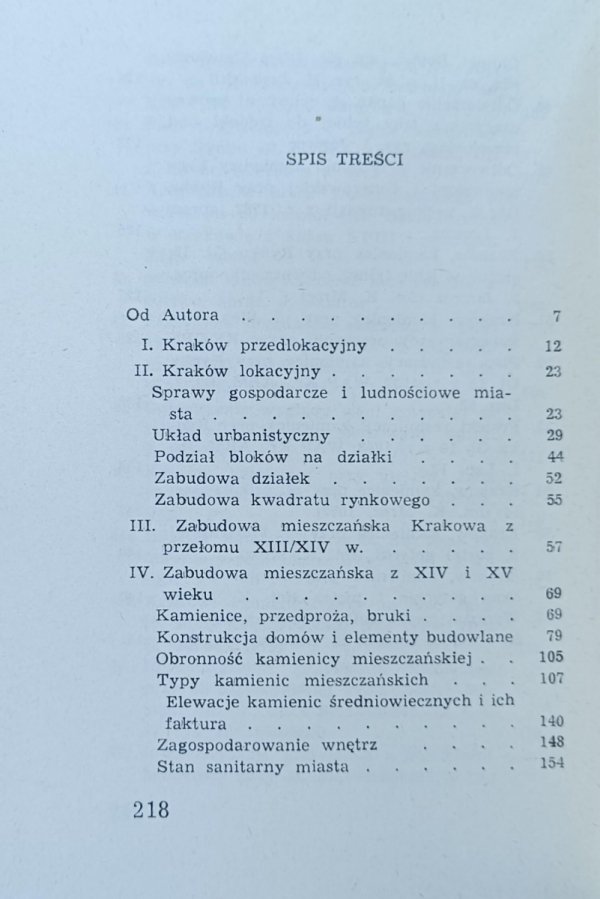 Józef St. Jamroz Mieszczańska kamienica krakowska