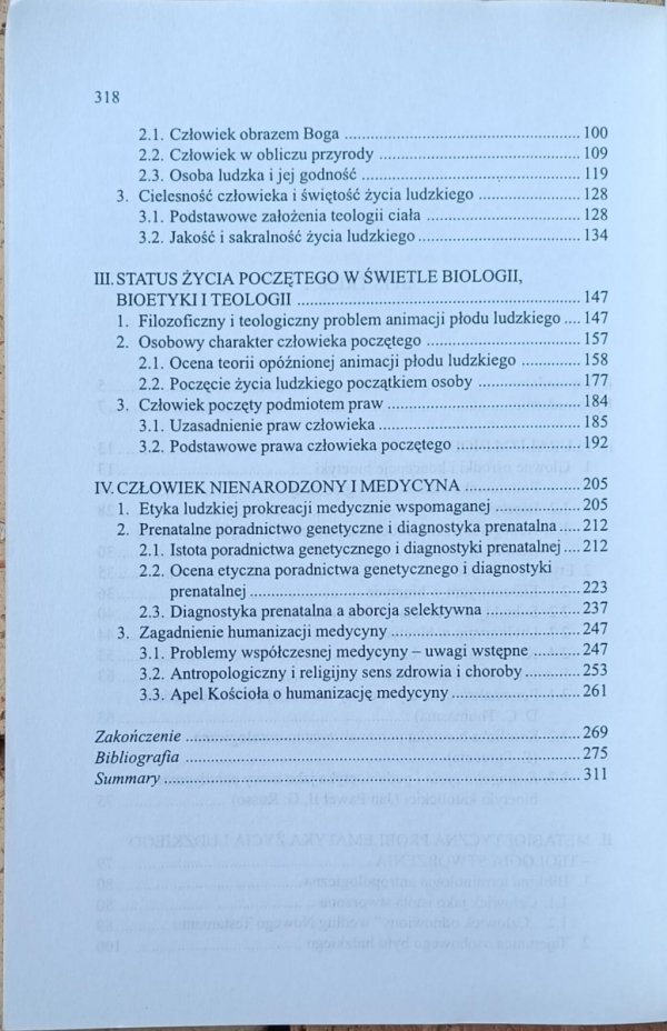 Ryszard Otowicz - Etyka życia - spis treści