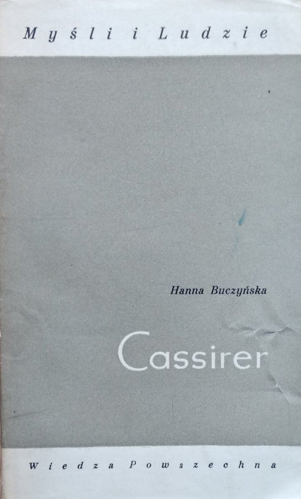 Hanna Buczyńska • Cassirer  - okładka