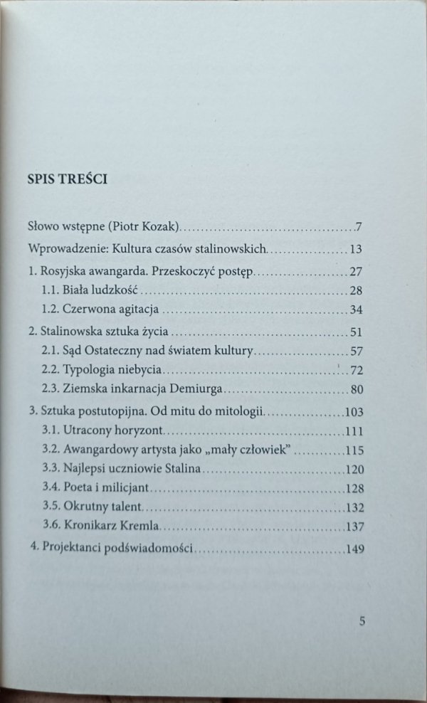 Boris Groys Stalin jako totalne dzieło sztuki - spis treści