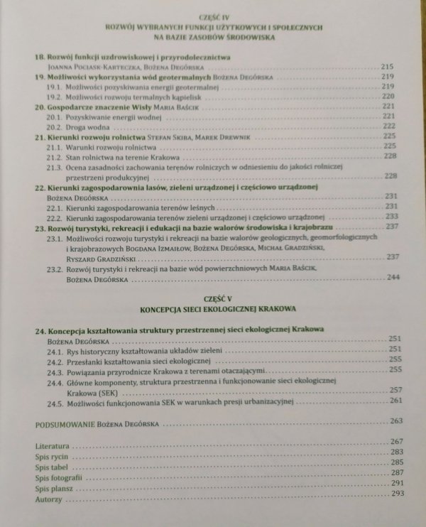Środowisko przyrodnicze Krakowa. Zasoby - ochrona - kształtowanie